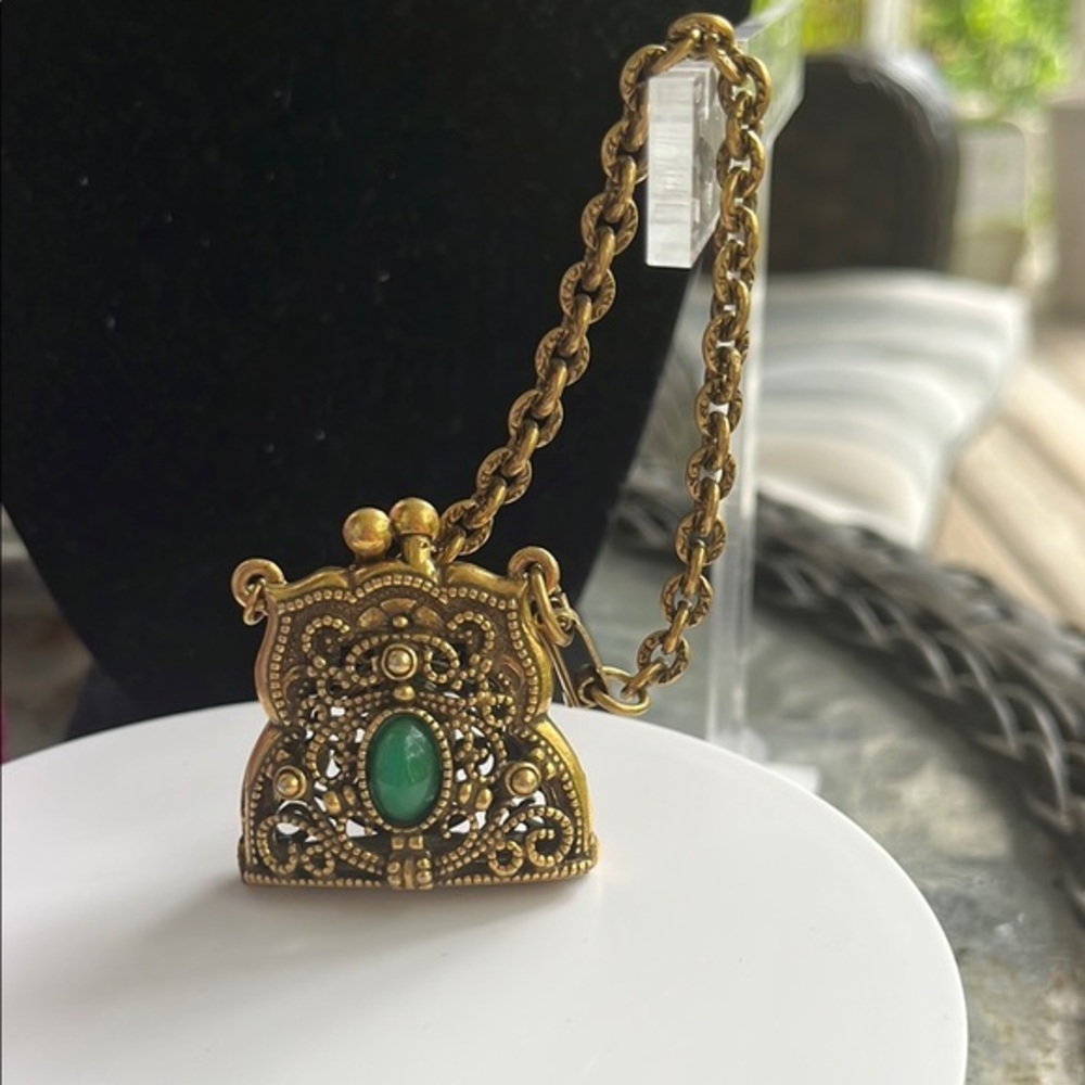 Vintage Large Purse Handbag Bracelet Opens